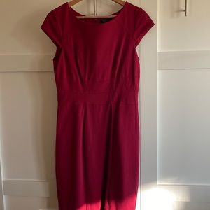 White House Black Market Body Perfecting Dark Red Dress